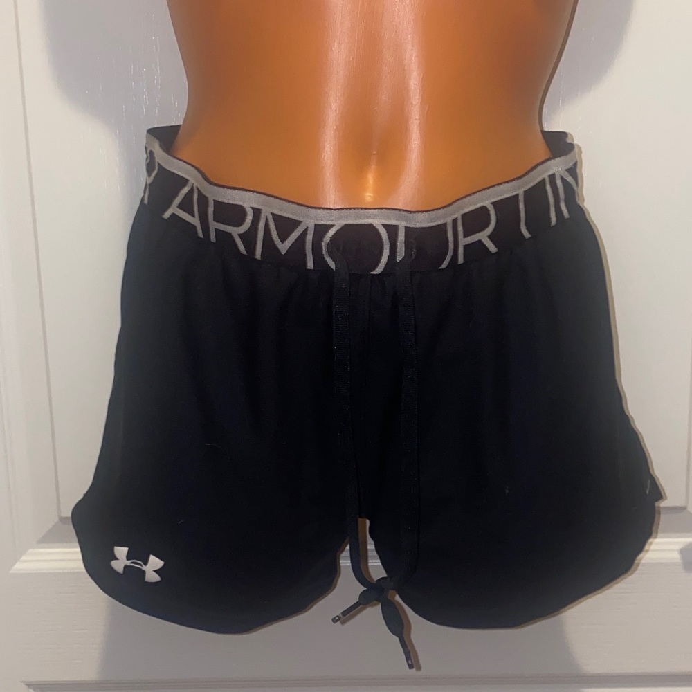 UNDER ARMOUR UA Black Athletic Sport Gym Shorts S Small $40